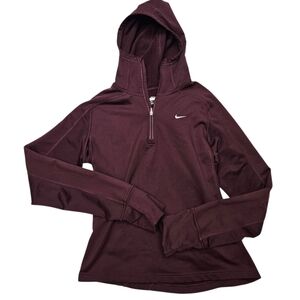 Nike Burgundy Pullover Hoodie Size M
